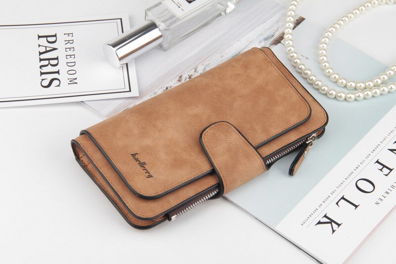 Women's PU Leather Long Wallet